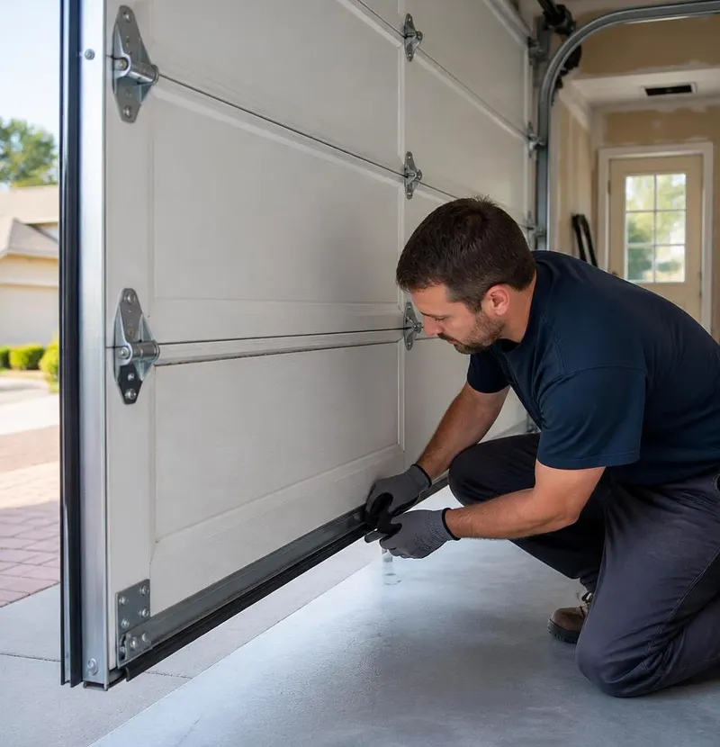 Off Track Door Repair in Weston